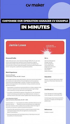 Operation Manager CV Pro Tip!