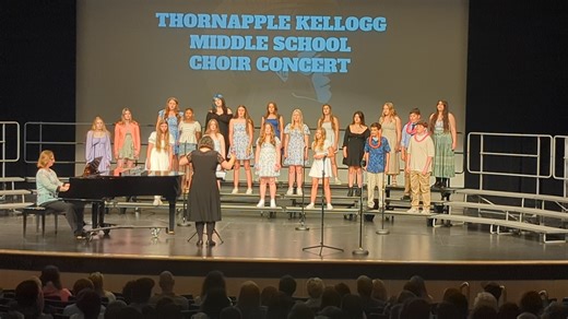 The 8th grade choir is ready to move up to the high school and sang a song about the many dreams they have for their future. #TKSTRONG | TK Schools