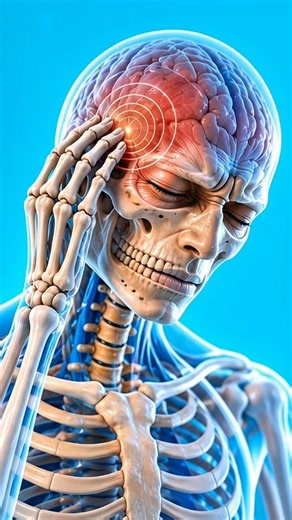 Your Head Hurts… But Your Brain Can’t Feel It 😳🧠 #Headache #BrainFacts #HumanBody