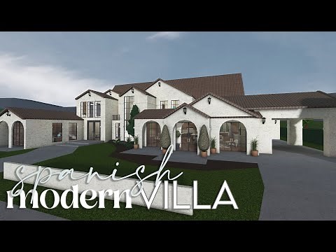 Bloxburg | Mediterranean Modern Villa | 330k (No Large Plot) | Architecture Series House Build
