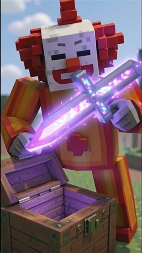 Cursed Clown Sword in Minecraft#shorts #minecraft