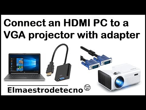 Connect a VGA projector to a PC with HDMI – full tutorial