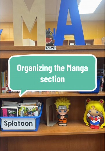 Animae or Manga section make over! #elementarylibrarians #summer #librariansummer #amazonwishlist #Library #librarianlife #librarytiktoks #elementarylibrarian #Librarian #georgia #fyp #book #books #animae #mangabooks #organize