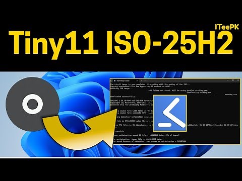 Windows 11 25H2 Tiny11 ISO Tiny11Maker Script No Bloatware