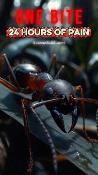 ONE BITE. 24 HOURS OF PAIN. | Bullet Ant – World’s Most Painful Insect #shorts
