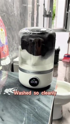 Portable USB Rechargeable Mini Washing Machine (1 L) ✅ Specially designed to clean delicate items like underwear, socks, and kids' clothes ✅ This machine uses efficient water circulation and mild agitation to ensure deep cleaning while preserving fabric quality ✅ Equipped with a 4000mAh lithium battery, this mini washing machine runs without needing to stay plugged in Order Here 👉 https://homeessentials.in/products/portable-usb-rechargeable-mini-washing-machine-1-l | The Home Essentials Store