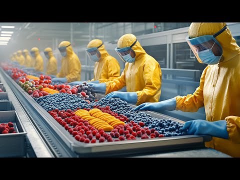 How Frozen Fruit is Made in Factory? | Captain Dicovery
