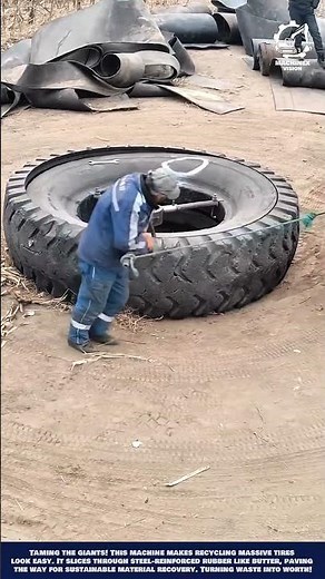 Recovery Machine OTR Tire Cutter Machine for Large-Scale Rubber Recycling and Waste Management