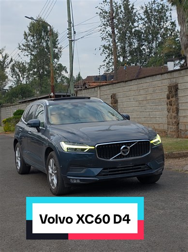 *2019 Volvo XC60 D4*, Diesel engine, All-Wheel Drive (AWD), Blue Exterior, Panaromic Sunroof, Leather interior, Multifunctional steering wheel controls, Cruise control, Push to start, Keyless entry, Reverse camera, Daytime Running Lights, Foglights, Alloy wheels, Excellent safety features, *Price:ksh.4,500,000 #volvo #Xc60 #fyp #mungemotors #carsale