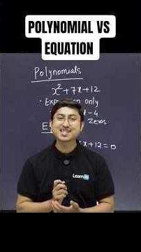 Polynomial or Function? The Line Everyone Gets Wrong #mathematics #tutorial