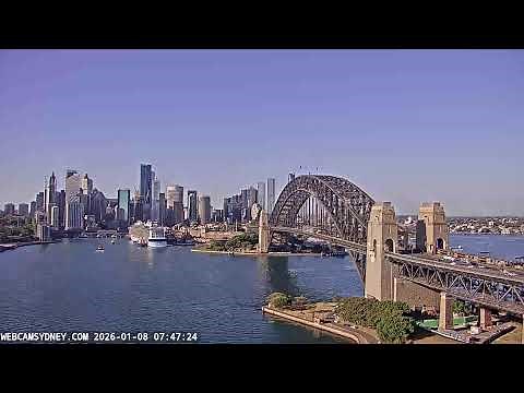 WebcamSydney 2 Live Panning View of Harbour 24/7