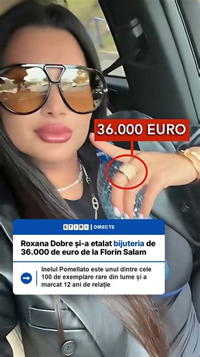 Roxana Dobre și-a etalat bijuteria de 36.000 de euro de la Florin Salam