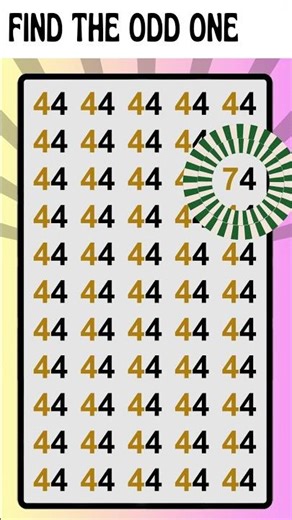 【Find The Odd Number】🎱🧩With Sharp Eyes #138