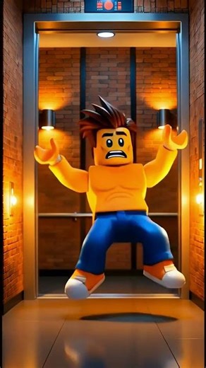 Roblox Noob Almost Peed His Pants In The Elevator #shorts #noob #roblox
