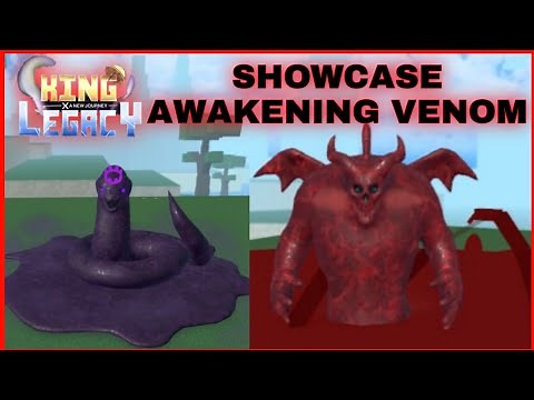 Awakening Boss (Raid Boss) Unlock All Venom Awakening Skill + Showcase In King Legacy