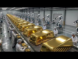 Inside a Modern Gold Refining Factory: From Raw Ore to Pure Gold Bars (Full Process)