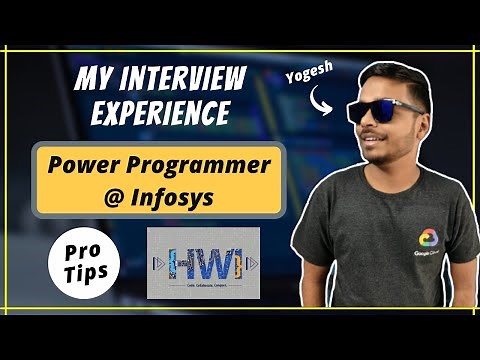 🔴My Interview Experience of Power Programmer Role at Infosys | HackWithInfy | Yogesh Yogendra