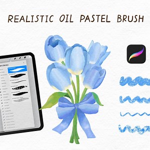 Procreate Oil Pastel Brush Pack - Etsy UK
