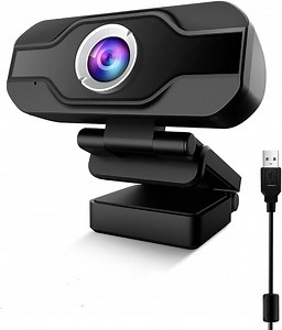 TedGem Webcam, 1080p HD Webcam mit Mikrofon, Full HD USB Webcam für Videoanrufe und Aufnahme, Kompatibel mit Windows, Android, Linux
