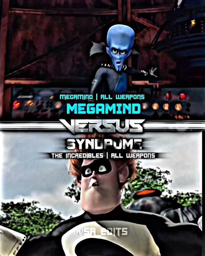 Megamind vs Syndrome #edit #1v1 #battle #shorts #megamind #theincredibles #dreamworks #pixar #movie