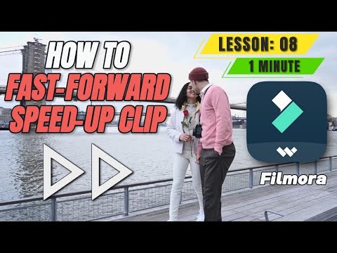 How to Fast Forward or Speed Up a Clip in ‪@FilmoraWondershare‬ - Lesson 08 Filmora Tutorial