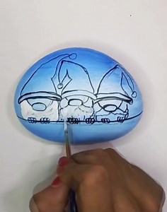 249K views · 1.3K reactions | Gnome with 3d Nose Painting on Rock ❤️ | Rico Art | Facebook