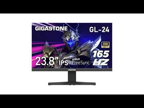 Review Gigastone 24 Inch 165Hz Gaming Monitor IPS FHD FreeSync Frameless