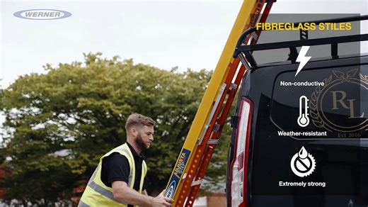 One ladder. Every surface. No compromises. Meet the Werner AdjustaStep PRO® Fibreglass Step Ladder – the ultimate solution for professionals working across uneven ground, stairs, or flat surfaces. Key features: ✅ Non-conductive fibreglass stiles ✅ One-handed rear adjustment system ✅ Ergonomic, adjustable rear section ✅ EDGE® bracing footpads ✅ H-spreader bar for single-handed setup and added stability ✅ Slip-resistant wide treads for secure, all-day comfort ✅ HolsterTop™ tool station ✅ Approved 