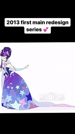 Sunset Dragon on Instagram: "One of my first redesign series was MLP gala dresses. Fast forward 10 years to now, and it’s nice to see the improvements. I love this trend it’s super inspiring to see everyone’s progress! #artreel #thenvsnow #artimprovement #tendy #zelda #mylittlepony"