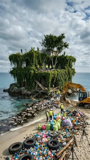 Restoring a Rotting Island Mansion | From Ruin to Luxury Ocean Retreat #timelapse #satisfying