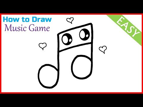 How to Draw Music Notes Step by Step | Music Symbol Drawing | Cute Music Sign Drawing