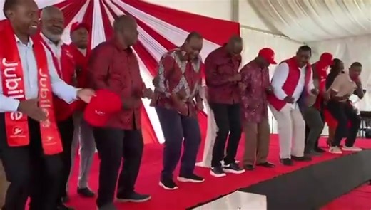 UPDATE: Slow dance at Thika Greens Resort in Murang’a County led by Former President Uhuru Kenyatta and Fred Matiang'i | Marigiri