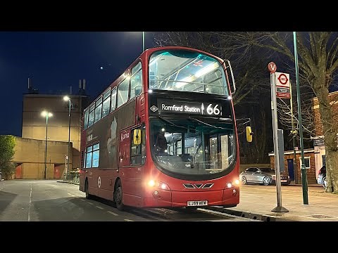 Full Route Visual. Route 66: Romford - Leytonstone | Gemini 2 DW227 LJ59 AEW