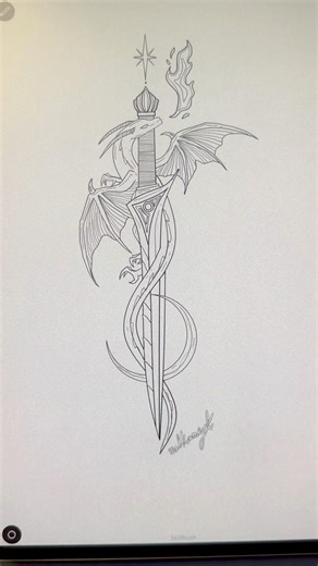 designing a dragon tattoo