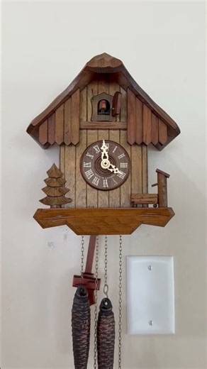 Restored Vintage German Chalet Cuckoo Clock | 1-Day Mechanical Clock