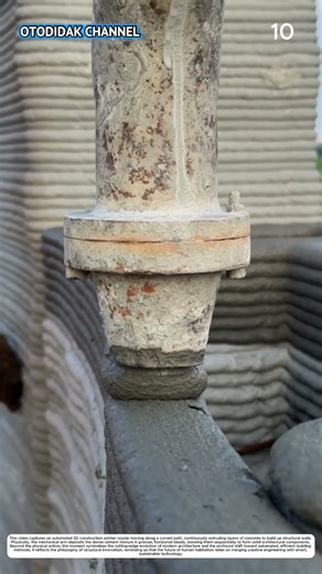 Wall Construction: How 3D Printer Transforms Concrete Into Curved Structure