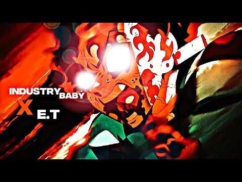 Tanjiro and Uzui Vs Gyutaro [EDIT/AMV] [ Industry Baby x E.T ] |Demon Slayer Season 2 EP 10|