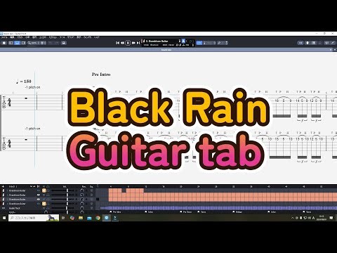 black rain guitar tab