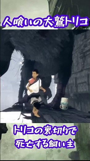 トリコの裏切りによって死亡する飼い主 #ゲーム実況 #人喰いの大鷲トリコ