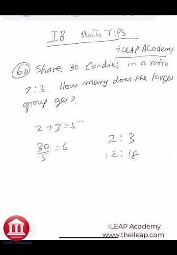 IB High School Math Ratios Made Easy