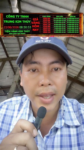 Gold price today 6/22/2026 at Kim Thuy Go Cong gold shop