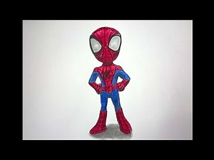 How to draw Spidey from Spidey and His Amazing Friends