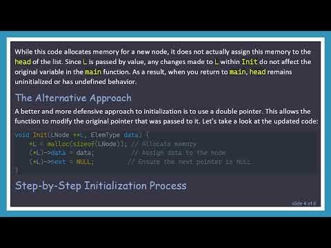 How to Properly Initialize a LinkedList in C