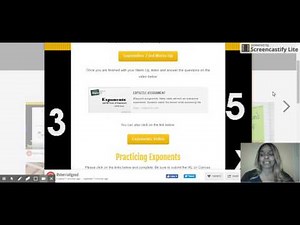 An Example of Substitute Lesson Plans for Math Teachers Using Screencastify and tackk.