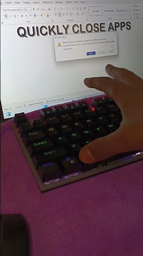 Quikly Close the Program with a Shortcut #keyboard #asmr #fasttypingkeyboard #comuter #typing