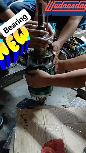 Electric Motor shaft bearing replacement Water pump #electrician #control #power #technician #switch #wiring #engineering #fblifestyle #diy #electrical | Electricians Guide