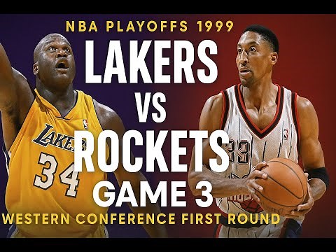NBA PlayOffs 1999 Round 1 Lakers vs. Rockets Game 3 Kobe Bryant Full game