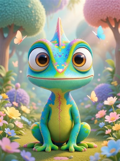 Cute Chameleon and Friends #cuteanimals #babyanimals #animalfriends #supercute #cutest #colorful #chameleonavatar #bigeyes #cuteanimation #aivideo #animatedavatar #shortsvideo #shortsvideos #youtubeshorts #viralshorts #digitalcharacter #avatarlife
