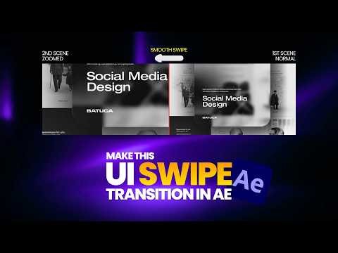 Make This Seamless UI Swipe Transition in After Effects