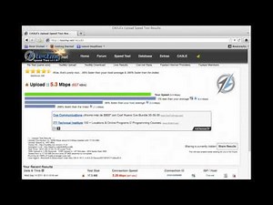Speed Test at testmy.net